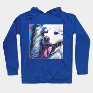 Samoyed dog art Bright colorful pop art Hoodie